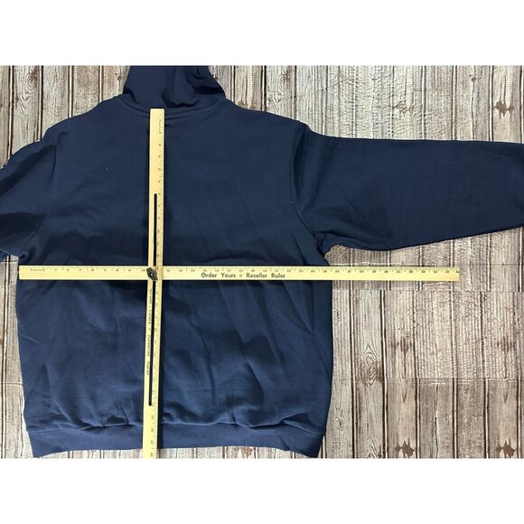 LACOSTE Colorblock Lettered Fleece Zip-Up Hoodie size 3XL 8 NWT $135 white blue - Picture 5 of 6